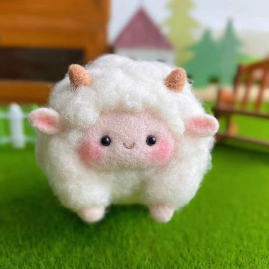 Cute Sheep Needle Felting Kit