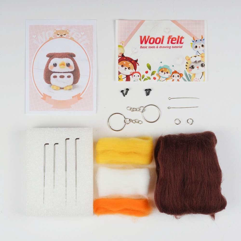 Owl Ollie Needle Felting Kit (1 Kit for 2)