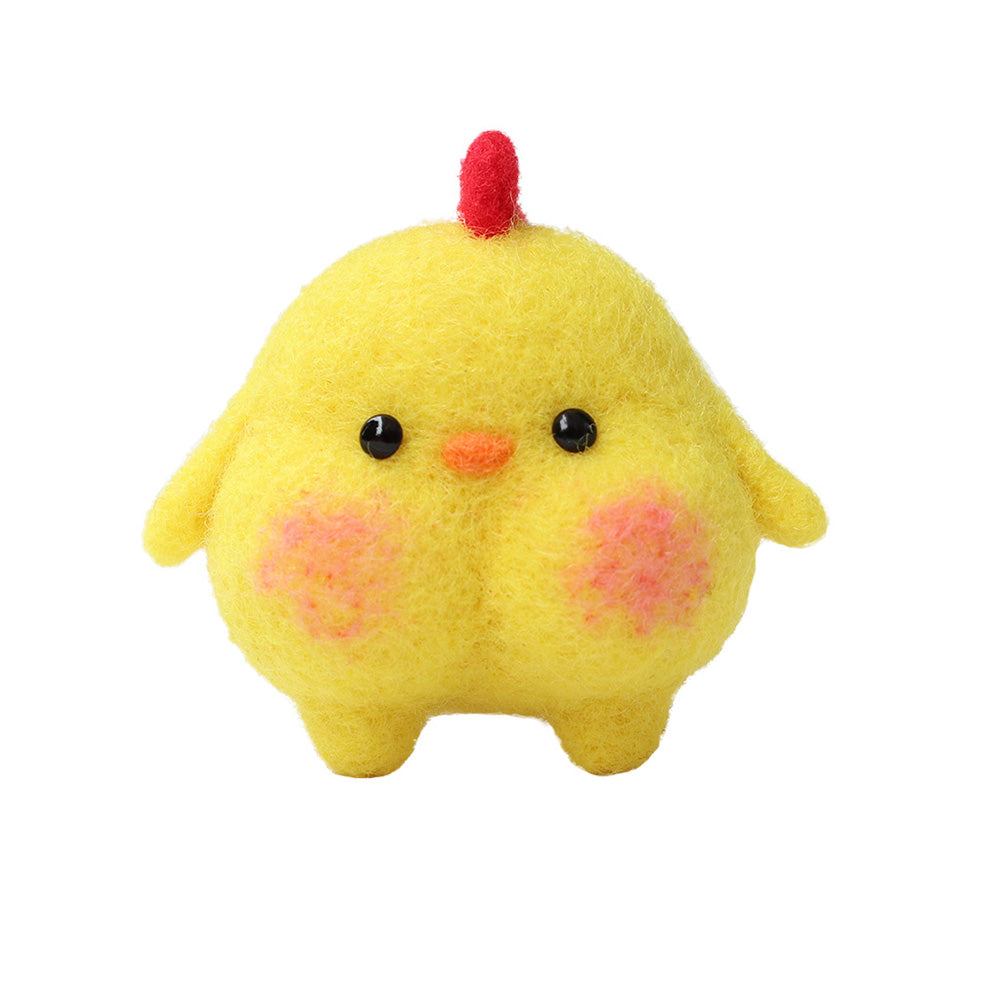 Yellow Chicken Popo Needle Felting Kit (1 Kit for 2)